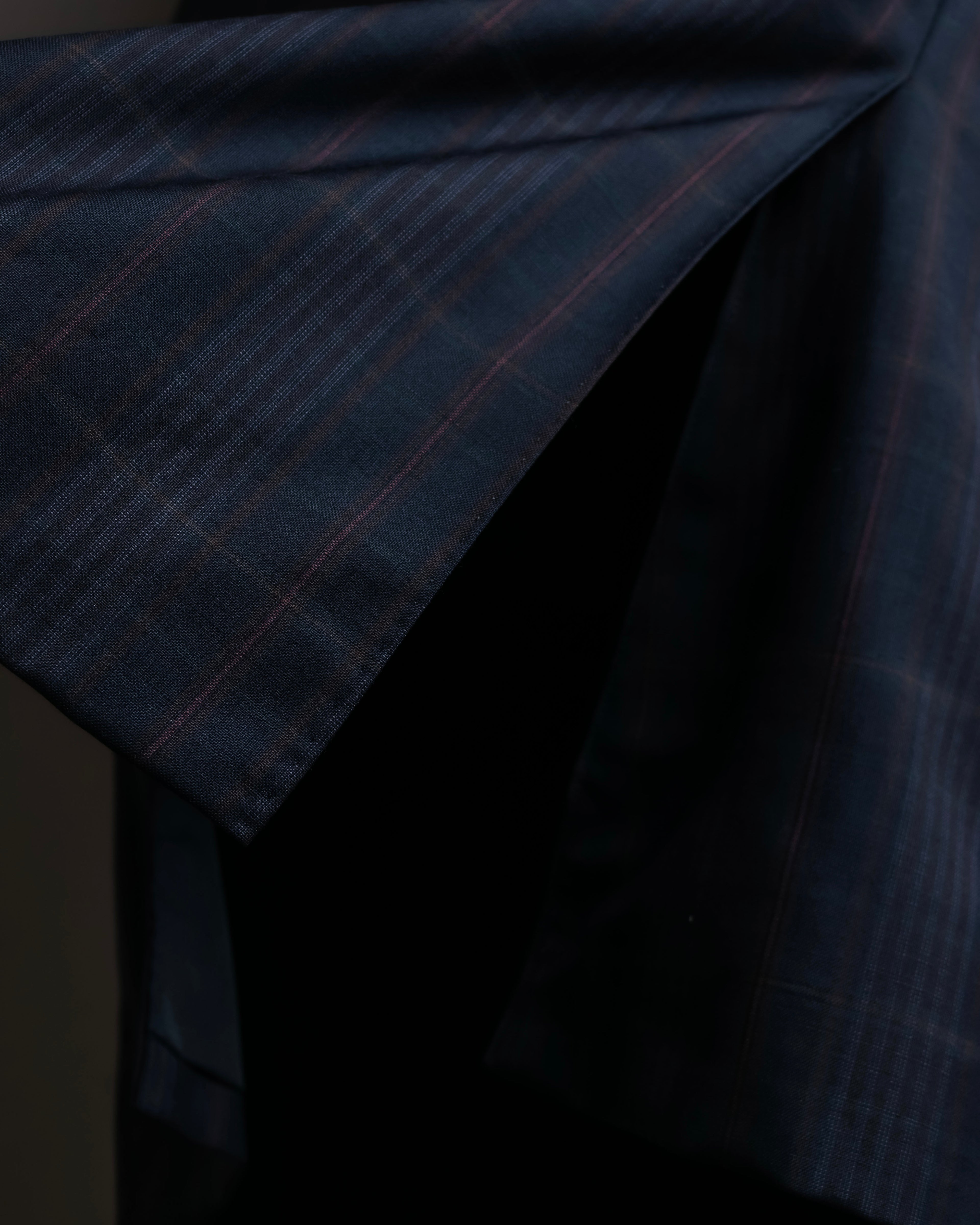 "BURBERRYS" Micro check pattern metal button blazer