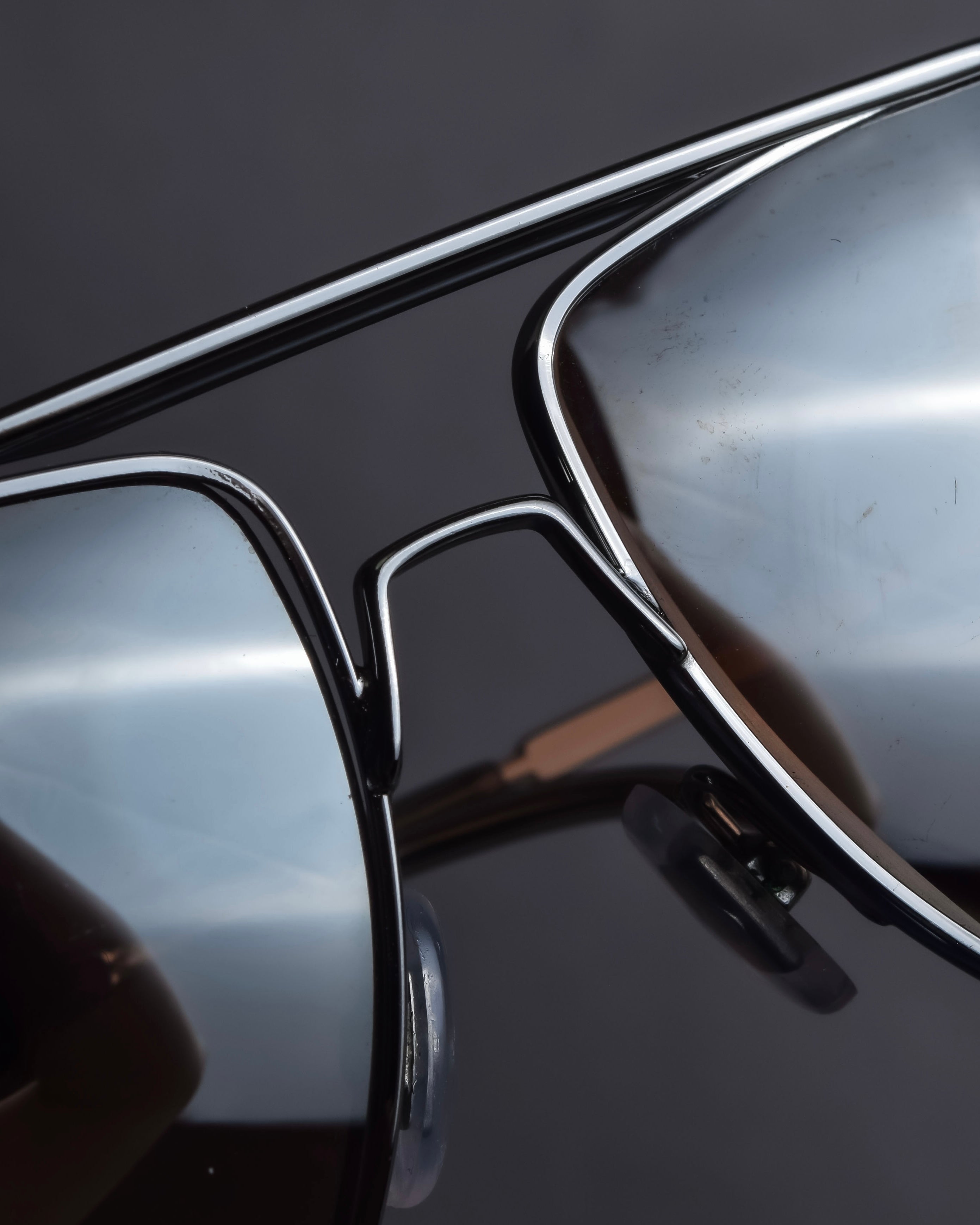 "GUCCI" Metal aviator teardrop frame sunglasses