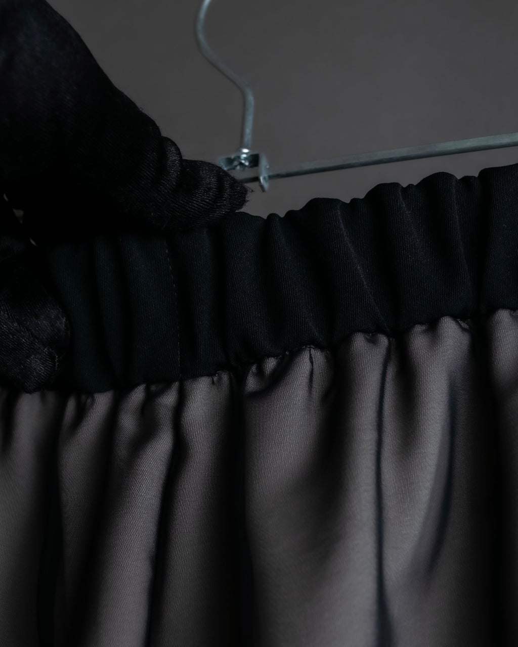 "LANVIN en Bleu" Sheer layered sarouel wide pants