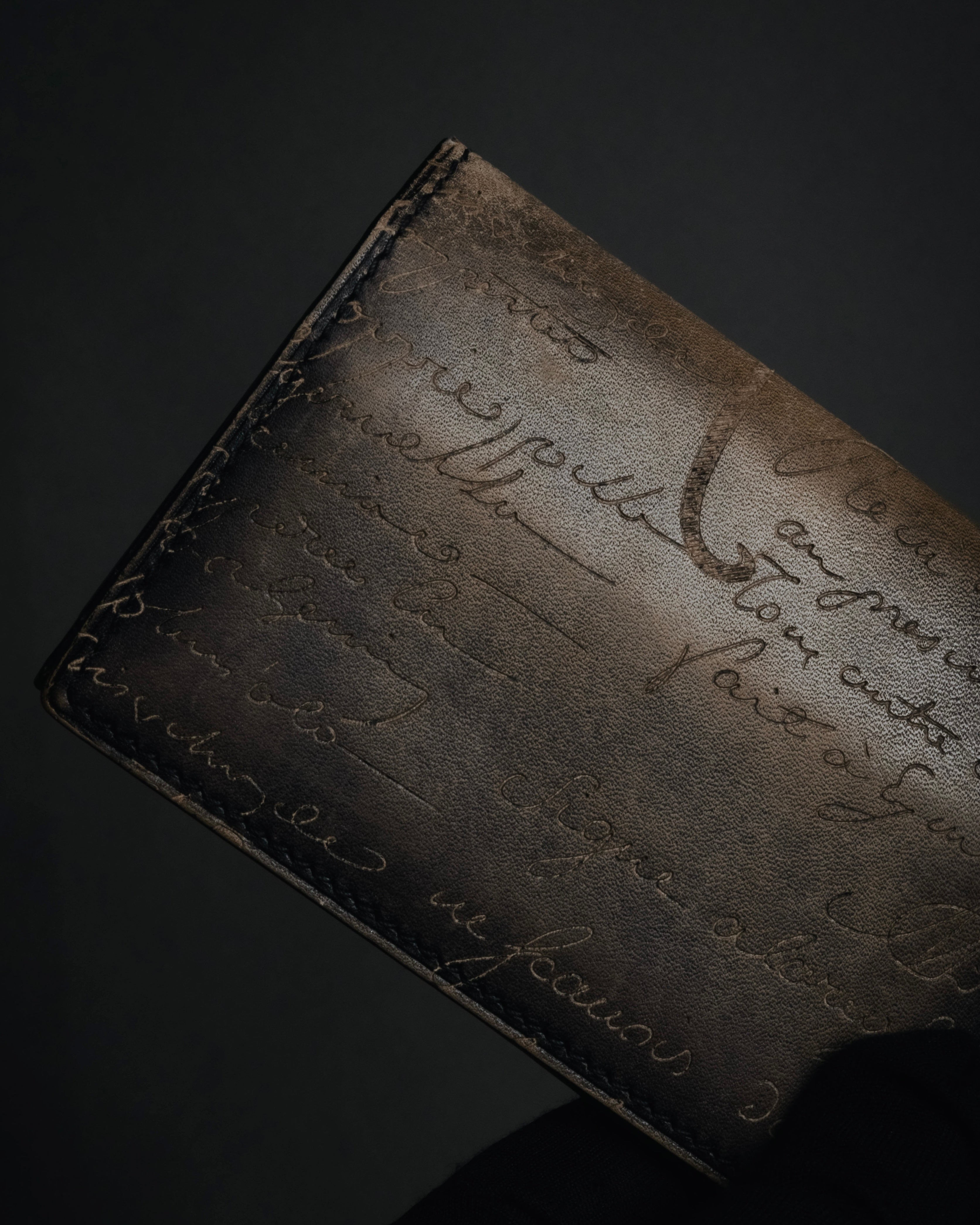 "Berluti" 2012-2018 Scrit patina Venezia leather card case