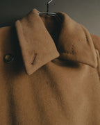 “MaxMara” 90’s-00’s Angora blend double breasted long coat