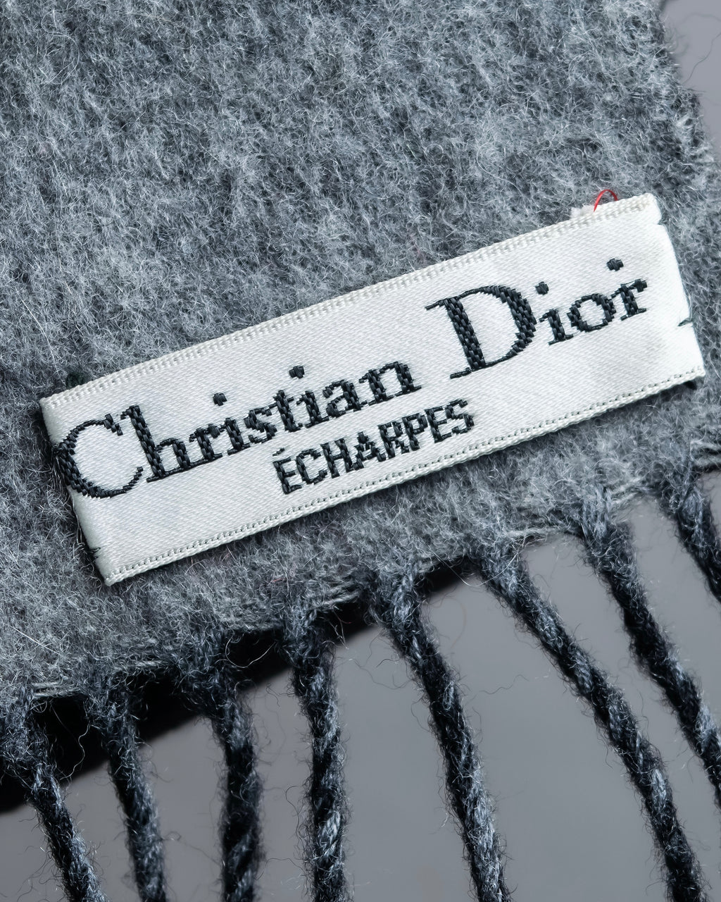 "Christian Dior" Reversible design logo engraved muffler