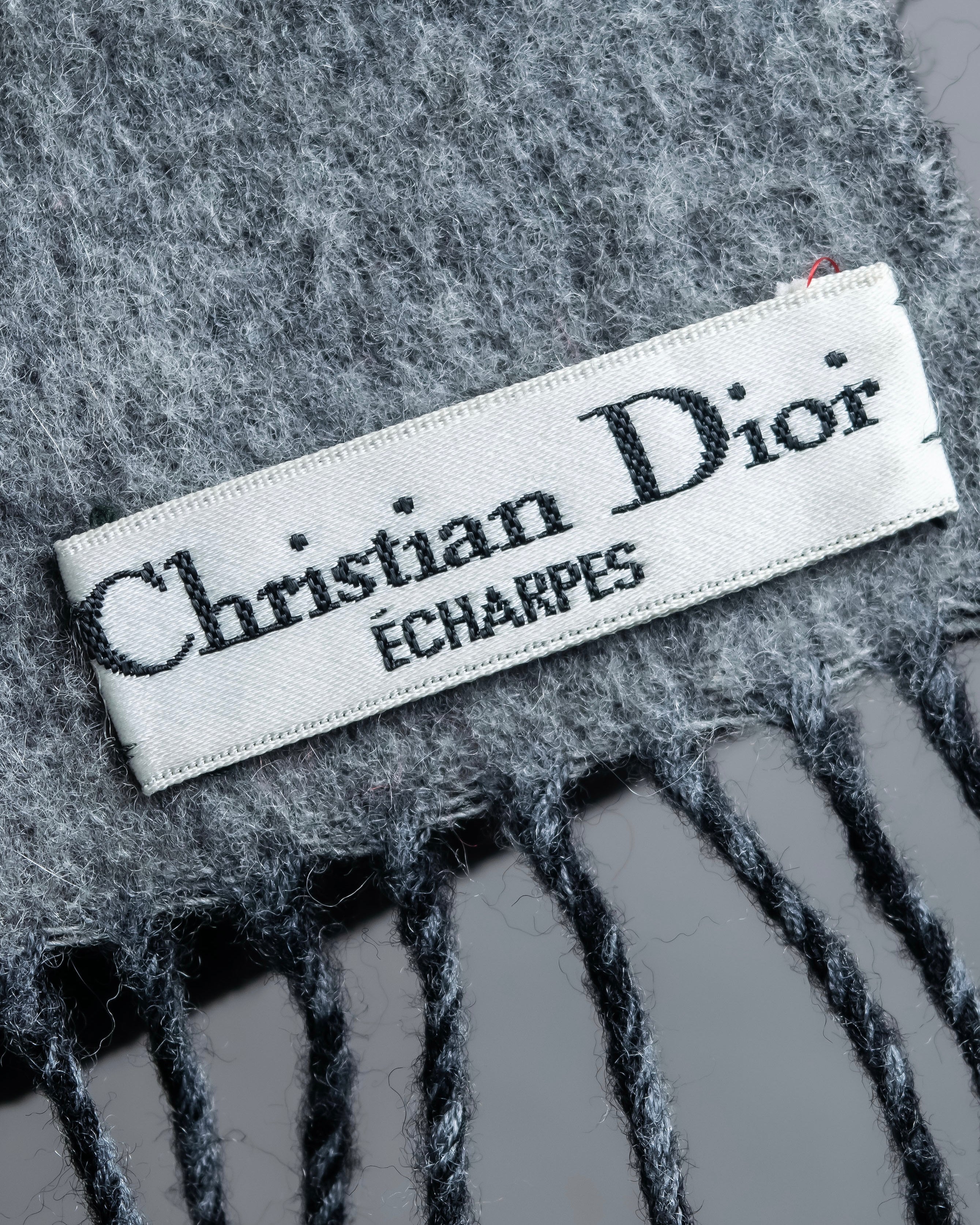 "Christian Dior" Reversible design logo engraved muffler