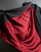 "TOSSARI" Shiny hidden zipper design tailored jacket