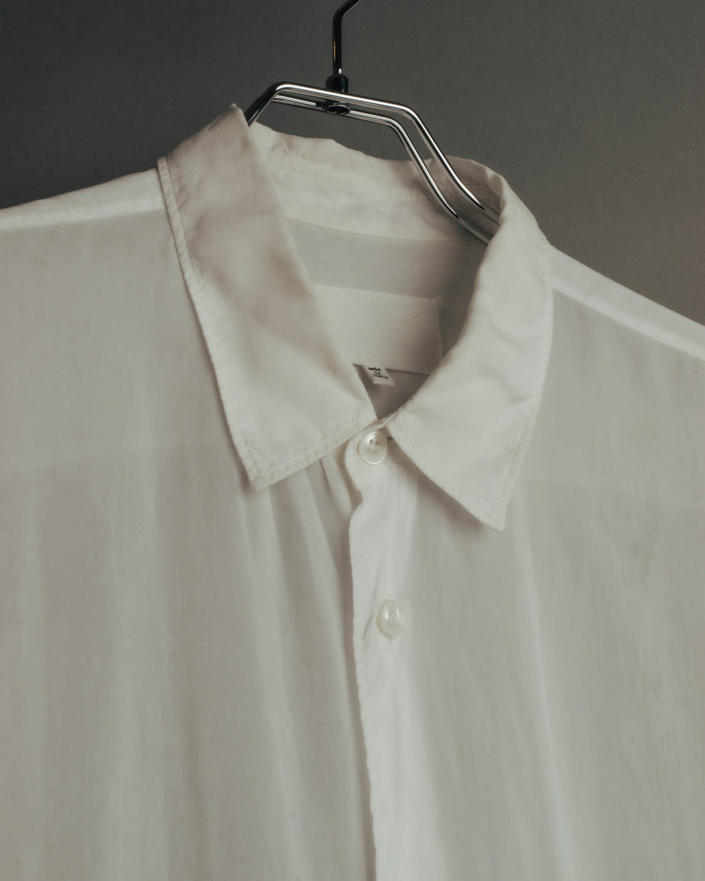 “Maison Margiela” 2018’s-20’s Cupro sheer white shirt