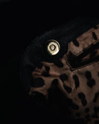 "DOLCE & GABBANA" 2005-06 Anniversary lace kisslock leather handbag