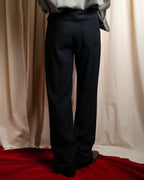 "BALENCIAGA" Beautiful draped full-length slacks
