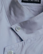 “ISSEY MIYAKE” 90’s-00’s Asymmetric stand collar cotton shirt
