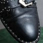 "GIVENCHY" Belt and stud design leather boots