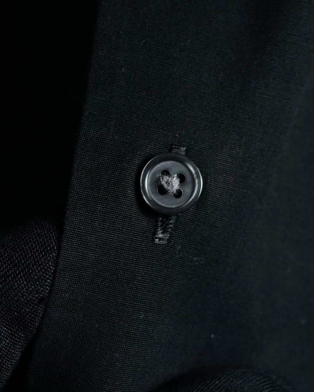 "SAINT LAURENT" 2017 season minimalist black dress shirt