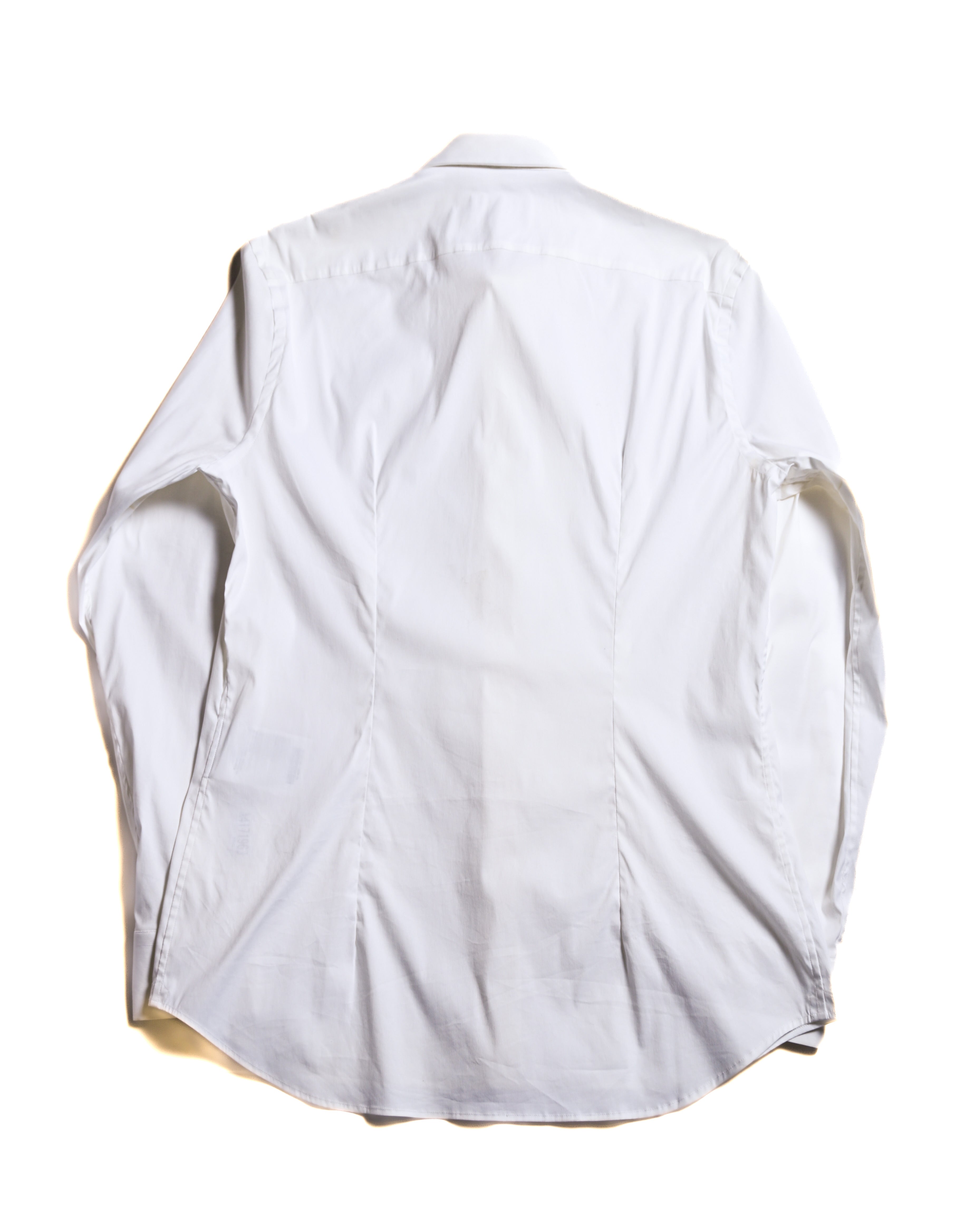 PRADA/ 2021 Thick Collar Oversized Dress Shirt White
