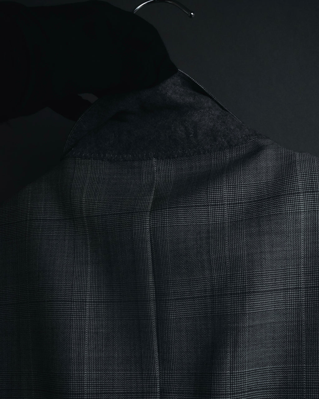 "YVES SAINT LAURENT" 80’s-90’s glen check tailored suit set