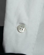 "Y's" 90's-00's Open collar long cotton shirt coat