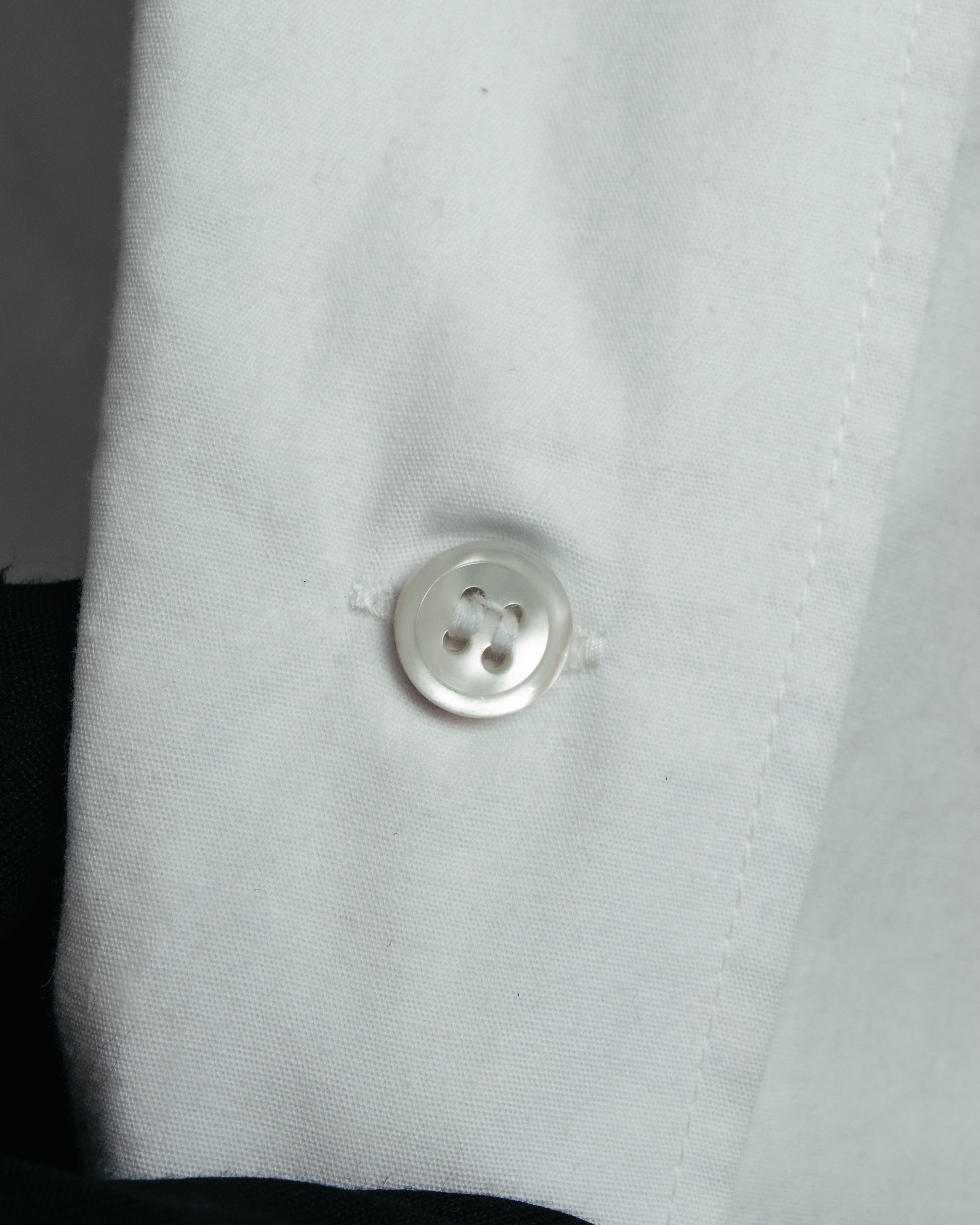 "Y's" 90's-00's Open collar long cotton shirt coat