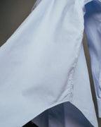 “ISSEY MIYAKE” 90’s-00’s Asymmetric stand collar cotton shirt