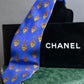 "CHANEL" Heart shaped gold parts pattern chain design neck tie