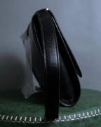 "GUCCI" Saddlery motif crisp design vintage leather shoulder bag