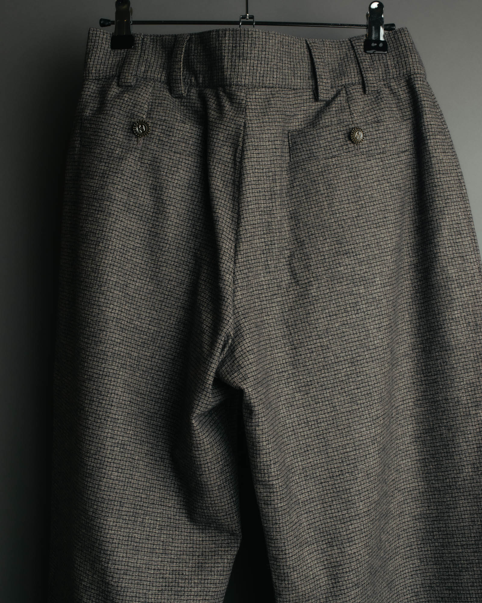 -SPECIAL- “CHANEL” 05AWmicro houndstooth tweed wide trousers