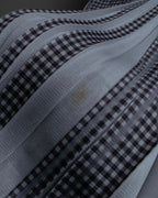 "PLEATS PLEASE ISSEY MIYAKE"
Gingham check sheer combination pleated skirt