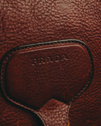 "PRADA" 90's-00's Pebbled leather shoulder bag