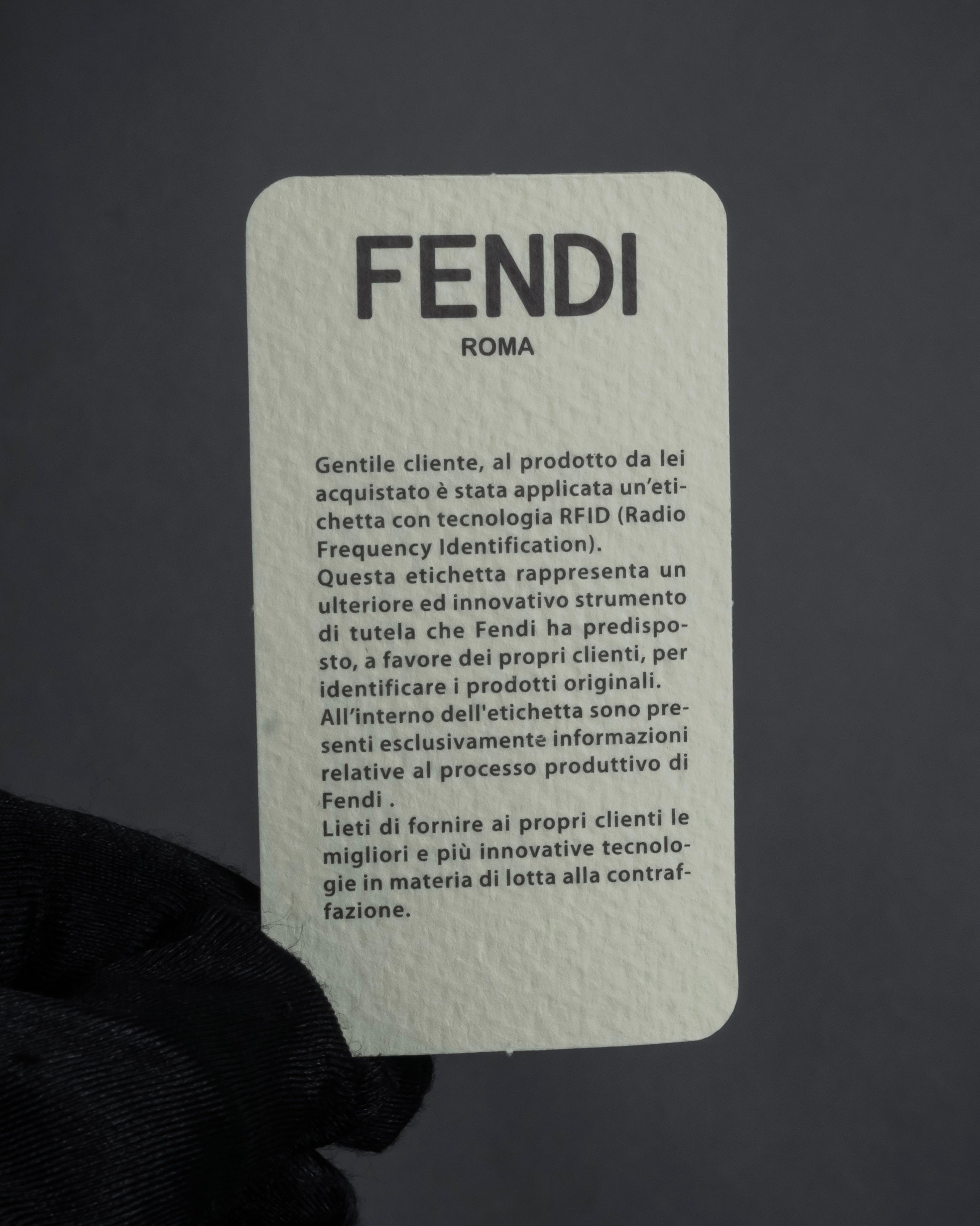 “FENDI” 2010’s Architectural grained leather 3Jours bag