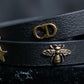 "Christian Dior" Mystical motif leather bracelet