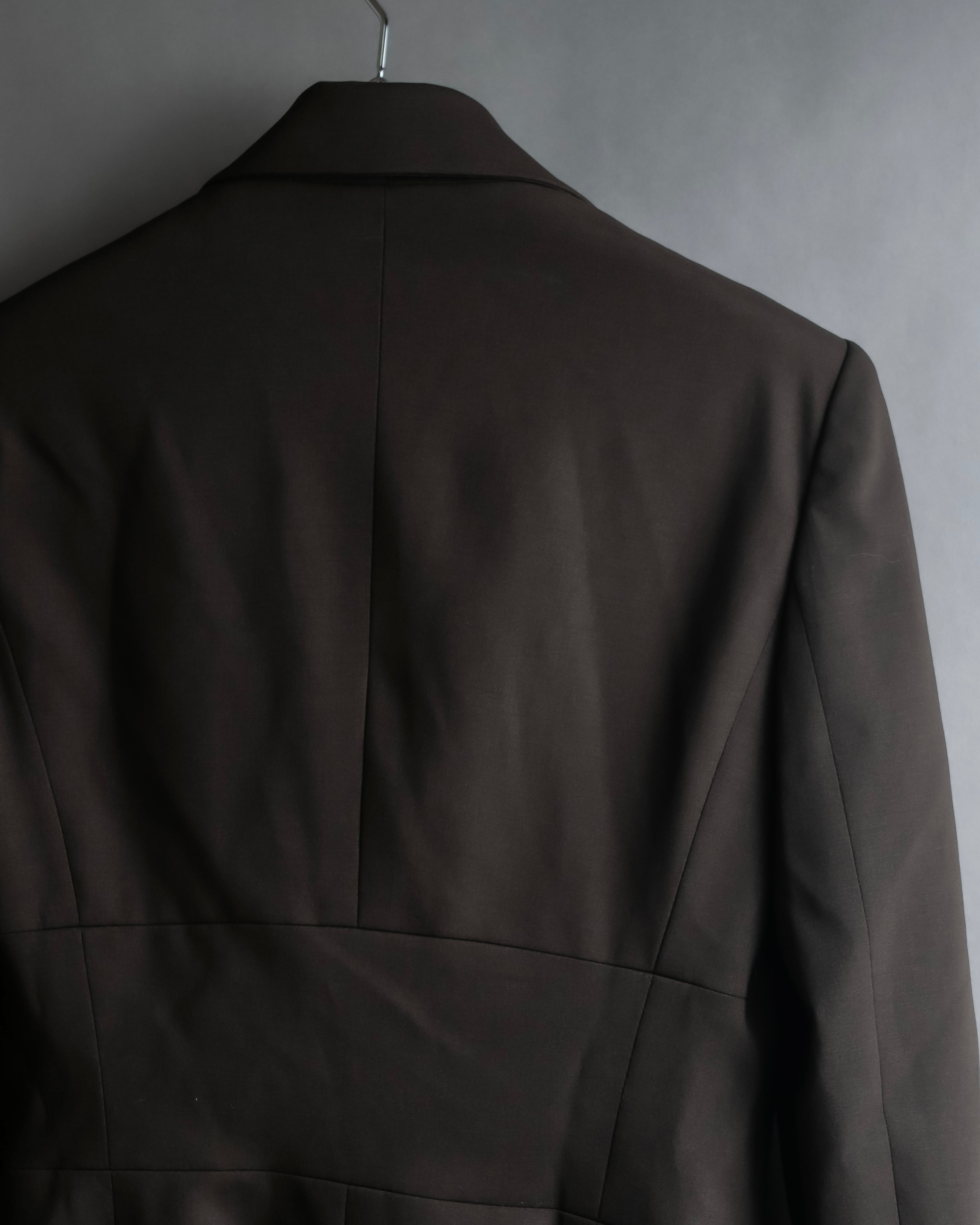 "GIVENCHY" Military patch pocket detail tailored jacket