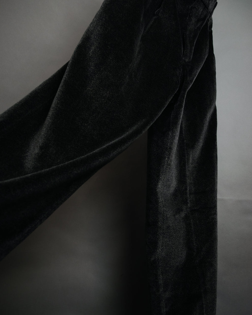 “Christian Dior MONSIEUR” 80’s-90’s Velour two tuck wide trousers