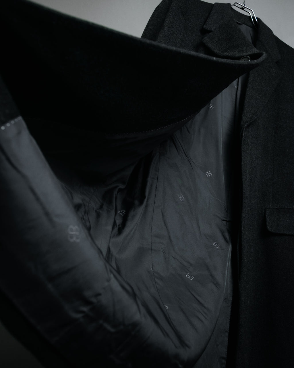 “BALENCIAGA PARIS” 90’s Cashmere blend chesterfield coat
