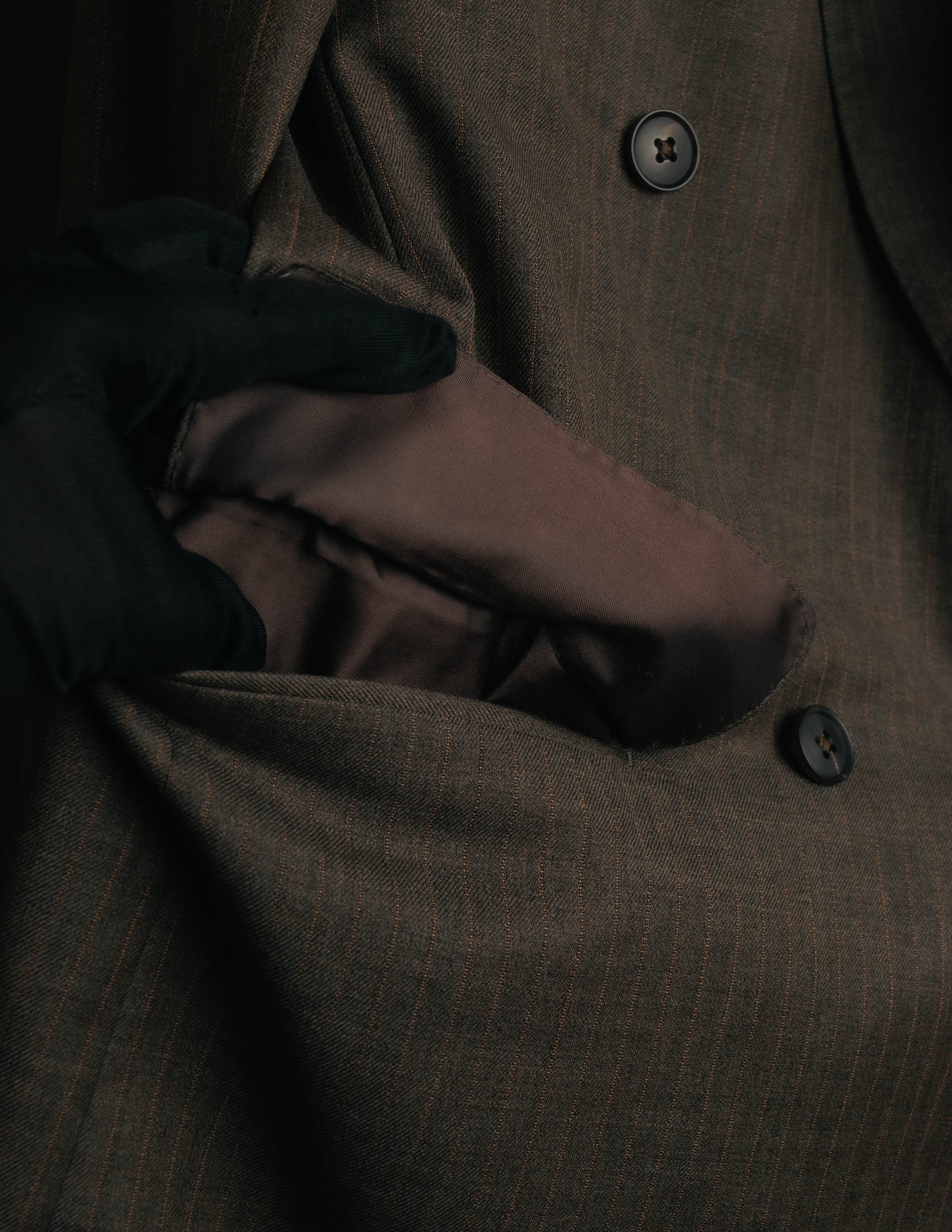 "BURBERRY LONDON" 00's-10's Classic striped double-breasted wool suit