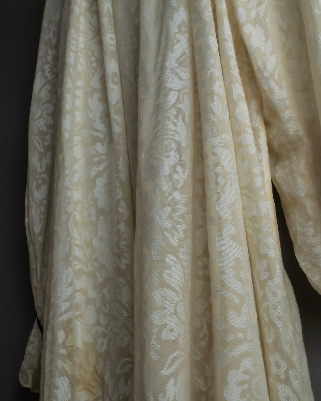 "Christian Dior" Jacquard balloon sleeve dress pullover