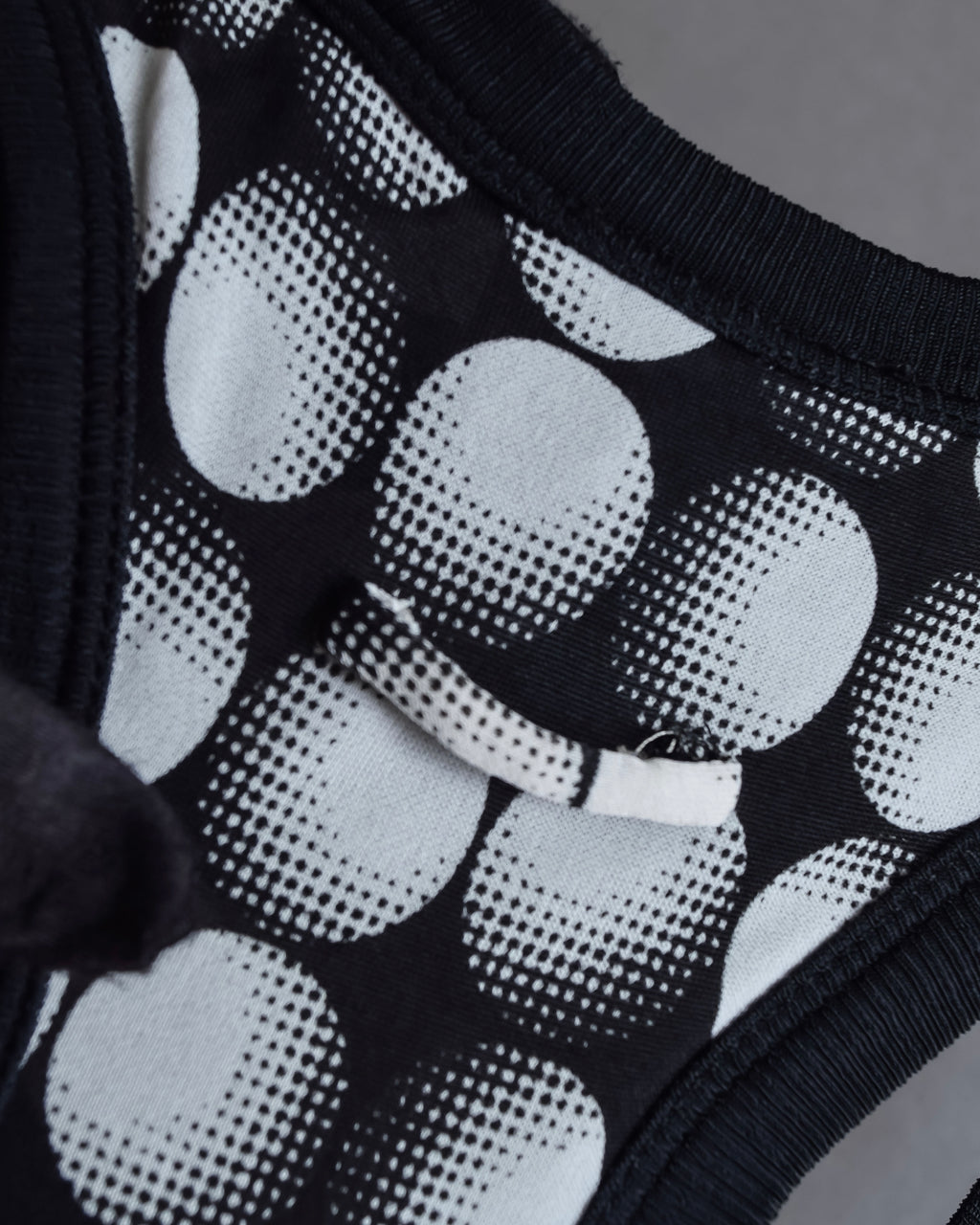 "JEAN PAUL GAULTIER MAILLE FEMME" Layered dot illusion mesh dress