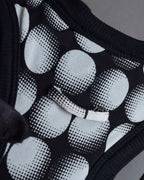 "JEAN PAUL GAULTIER MAILLE FEMME" Layered dot illusion mesh dress