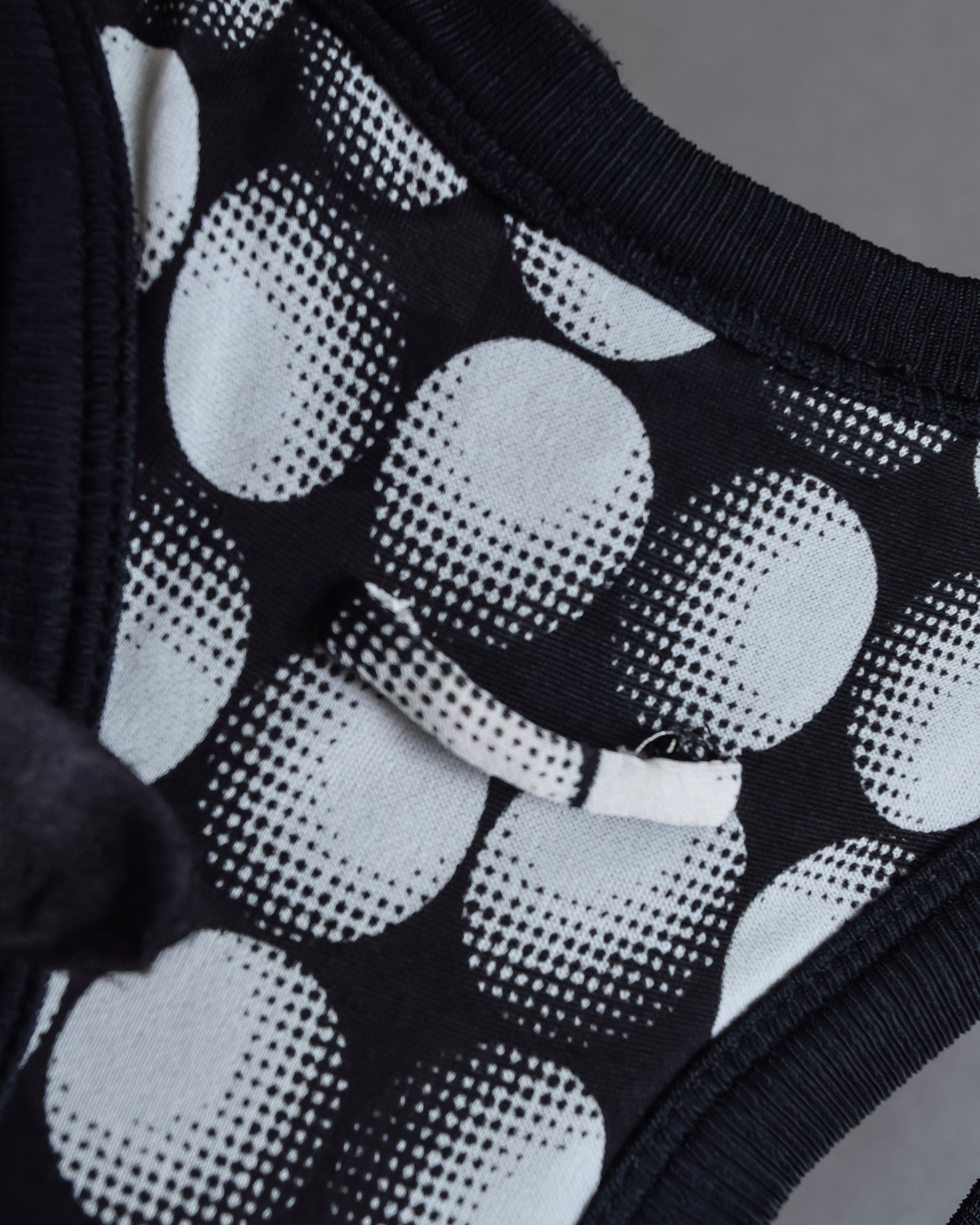 "JEAN PAUL GAULTIER MAILLE FEMME" Layered dot illusion mesh dress