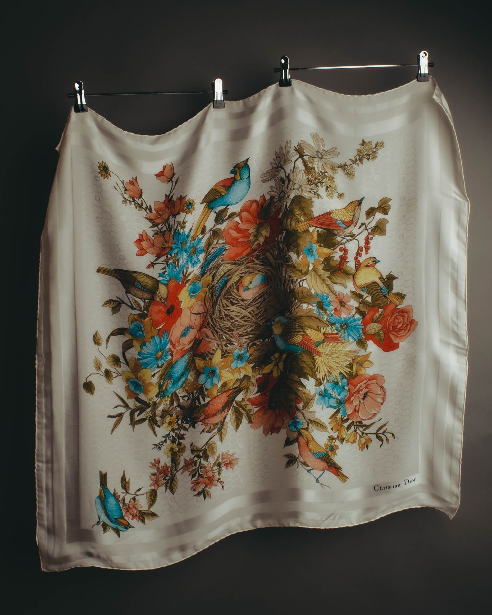"Christian Dior" 80's-90's Elegant silk scarf