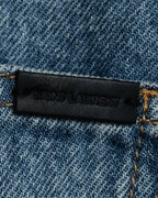 -SPECIAL- “SAINT LAURENT” 2023’s Long extreme baggy faded denim jeans