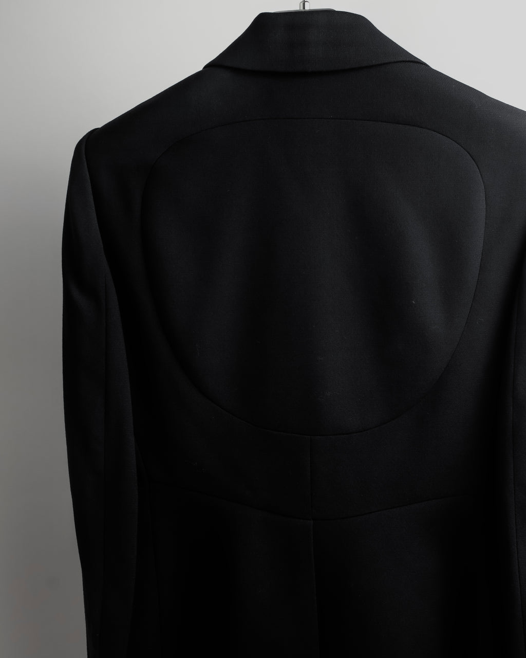 "HERMES" 90's classic detail dark blue tailored jacket