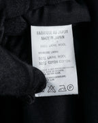 "Y's" Sharp lapel draping tailored coat