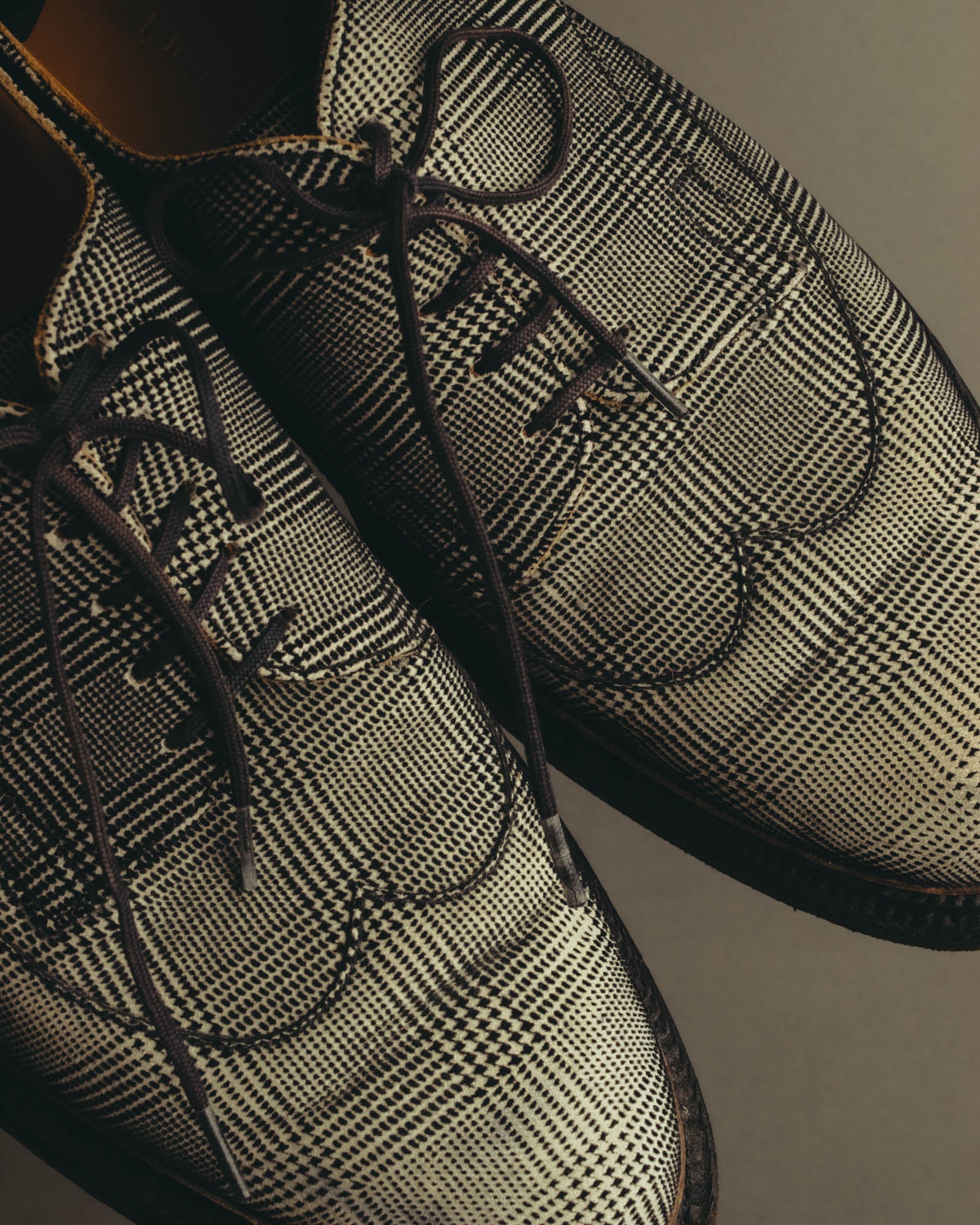 "J.M. WESTON" 2010's Prince of wales checked derby shoes
