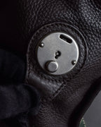 "GUCCI" GG pattern canvas leather combination boston bag