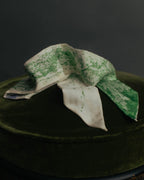 "DIOR" Green printed silk mitzah scarf