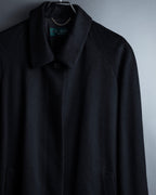 "Vintage raglan sleeve 100% cashmere stand-collar coat"
