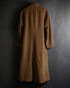 "ISSEY MIYAKE" 03AW Angora wool blend flared silhouette coat