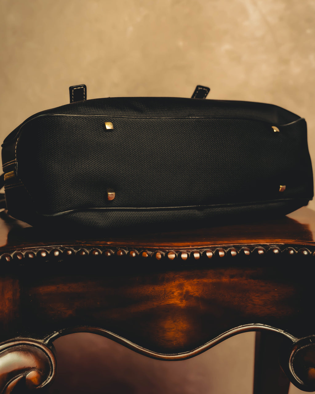 “Salvatore Ferragamo” 90’s-00’s Gancini-detail textured canvas shoulder bag