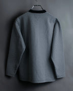 “VERSACE” checkered pattern zip pocket pull over