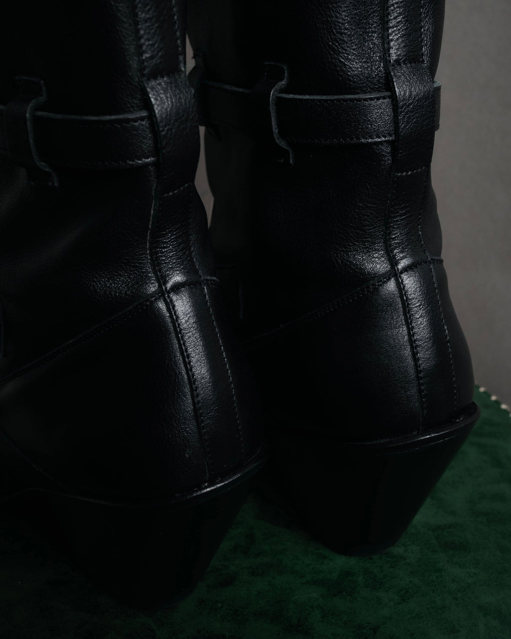 “CELINE” 19-23 Multi buckle zip biker boots