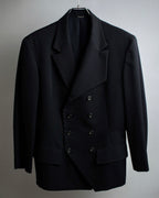 "Y's" 94AW sharp lapel cut design double-breasted jacket