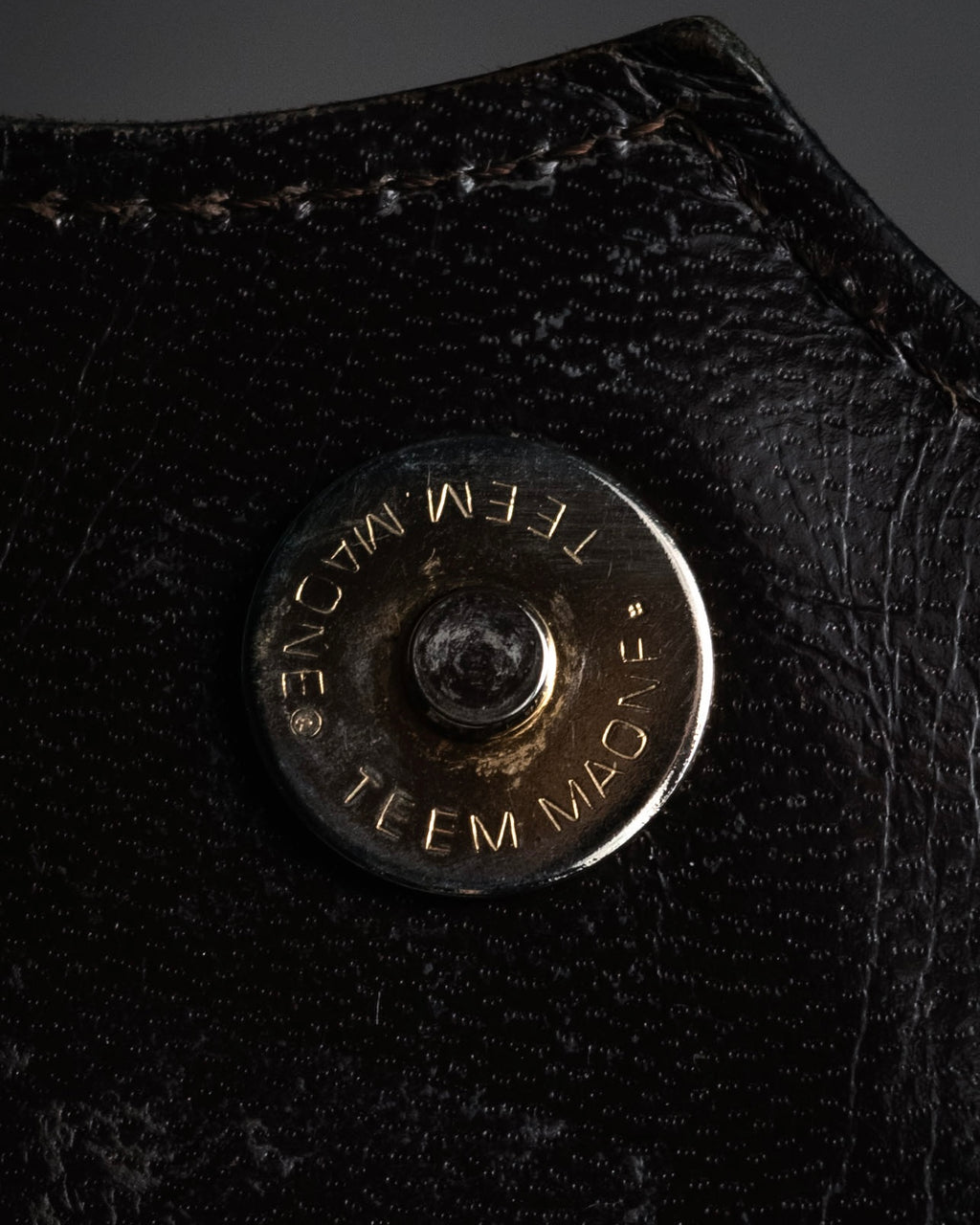 “Yves Saint Laurent” 80’s-90’s Cassandre embossed shoulder bag