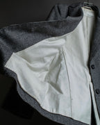 "Whim Gazette" Houndstooth pattern shaped tailored jacket