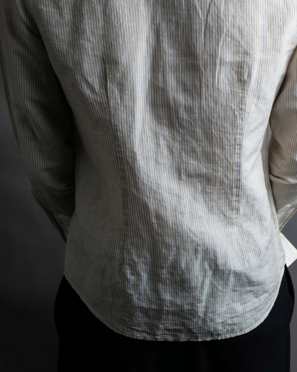 "LOUIS VUITTON" Ribbon frill design regular collar shirt